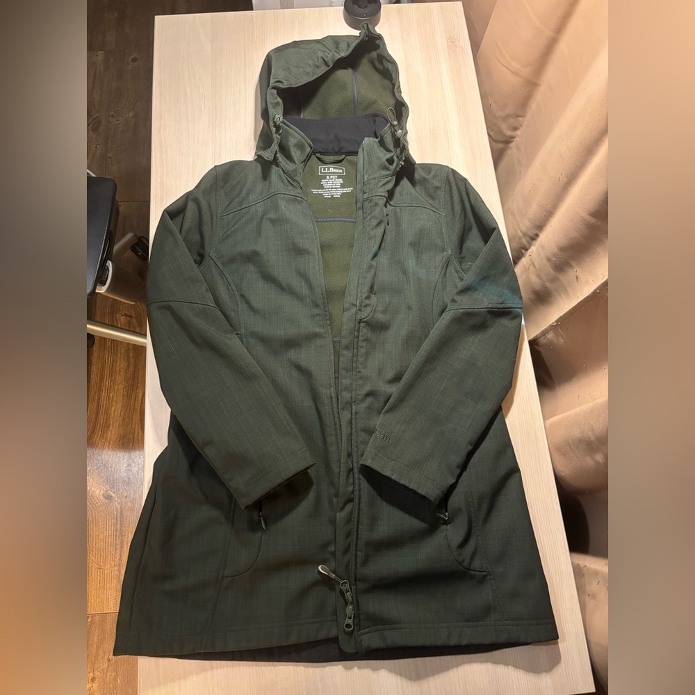 L.L. Bean Women’s Forest Green Long Coat